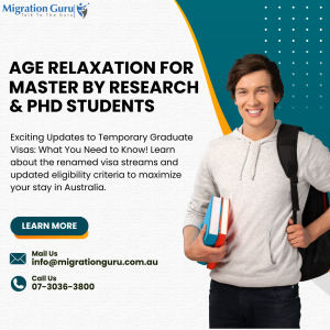Age Relaxation for Masters By Research & PhD Students