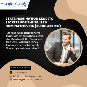 State Nomination Secret for Skilled Nominated Visa (Subclass 190)